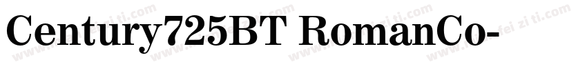 Century725BT RomanCo字体转换